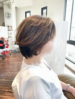 アトリエアルシュ(atelier ARCHE) 大人ショートボブ,小顔,ひし形ショートボブ,後頭部ボリューム