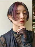 【 ハンサムショート × デザインインナーカラー 】浅野美紀