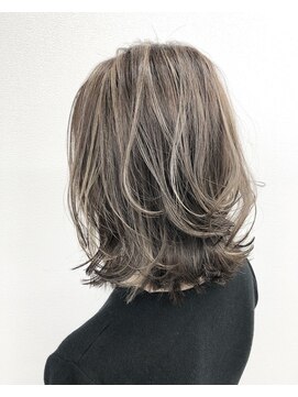 アオアクア バイ グルグル 小岩店(ao akua by GULGUL) インナーグレージュ モテ髪 美髪グレージュ×ハイライト 小岩