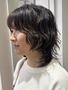 アピッシュ(apish 並木通り) 伸ばしかけウルフパーマ♪