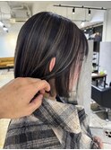 派手すぎない!さりげないシークレットハイライト_dark brown_