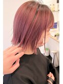 気分転換にカラーチェンジ♪ピンクボブ!【赤羽】