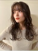 パーマロングデジタルパーマコテ巻き風パーマゆるふわパーマ