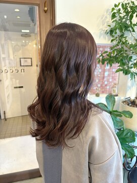 ネッコ(necco) ショコラピンクブラウンカラー/セミロング