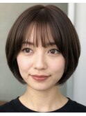 やわらかストレートボブ
