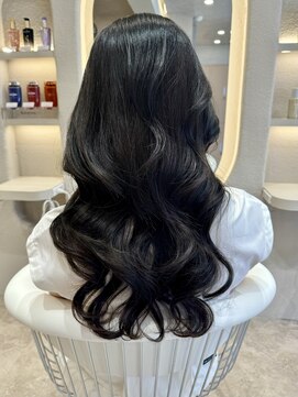 ロンド リリー 銀座(Lond Lily) レイヤー髪質改善縮毛矯正/オリーブグレーカラー