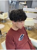 波巻きスパイラルパーマメンズマッシュパーマツイストパーマ
