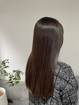 2195ヘアー 世田谷代田(2195hair)&nbsp;くすみベージュ/細めハイライト/地毛風ストレート/髪質改善