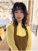 【LUAU records Osaka / yuma】ミディアムウルフウェーブパーマ
