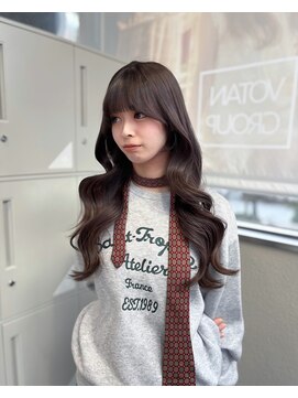 リリー(Lilley) 透明感チョコレートカラー☆×レイヤーカット×顔周りカット