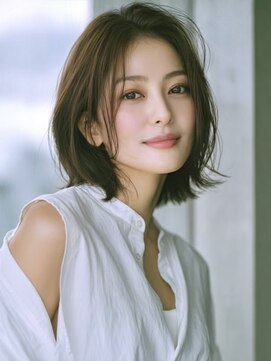 アルトリスト(Altruist Aging×HAIR&SPA) ★ダークアッシュ大人ガーリーボブ着物ミディアムレイヤーカット