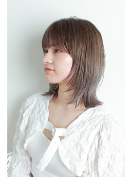 ポイントファイブバイソレイユ 小松店.5 by SOLEIL) ショート肩上フェイスレイヤーブリーチパーツカラー