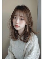 ラナ 新宿(lana)&nbsp;ミディアム/ブラウン/透明感カラー/似合わせ/【lana hair新宿】