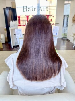 ヘアーアート ラグゼ(Hair Art LUXE)の写真/『ずっと触れていたい素髪に』豊富な知識と技術で毎日の素髪ケアを徹底サポート!