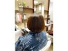 <髪と頭皮に優しい> デザインカット+ヘアマニキュア+酵素ショートスパ
