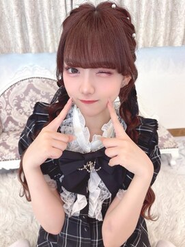 リルミー(Lilme) 石田萌依ちゃん＊編み込みおさげヘア＊まゆ