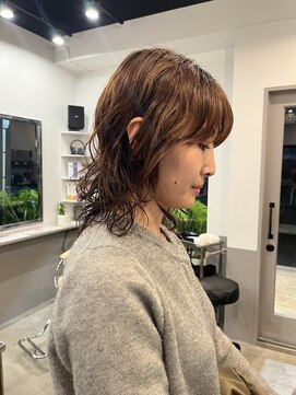 レイヤーパーマニュアンスパーマくせ毛風パーマ登戸向ヶ丘遊園