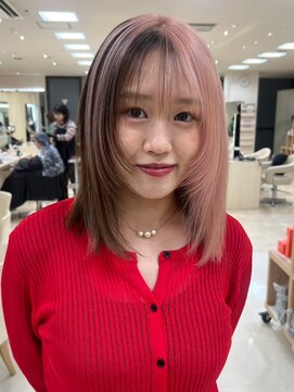 シャルムバイケンジ(Charm.by KENJE) ブリーチ/ブリーチカラー/デザインカラー/ピンクカラー/銀座