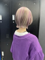 ホワイト 梅田(white) #ブロンドベージュ×ピンクパープル×ブラウン/ミックスカラー