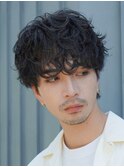 名古屋栄シャドウパーマ無造作パーマ韓国風無造作マッシュパーマ