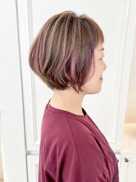 シザーズトリックス ノーブル(scissorstrix Noble) 丸みボブ×艶感カラー
