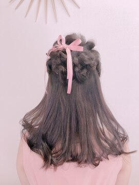 ナチュラ(Natur) 抜け感◎お顔周りのデザインで魅せる！愛されハーフアップセット