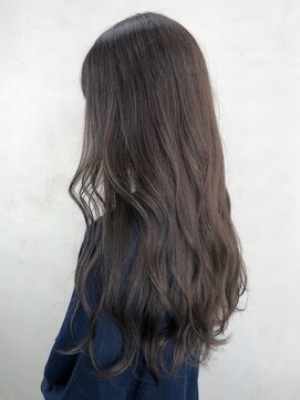 アルバム 銀座(ALBUM GINZA) オリーブグレージュ_ココアブラウンフリンジウェーブ_ba297033