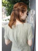 【buZon高田馬場】ねじねじハーフアップアレンジ