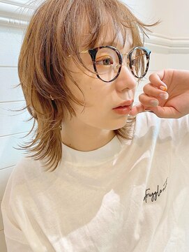 ディッセンバー 神宮前(December) ウルフヘア/ボブウルフ/ベージュカラー