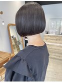 ナチュラルボブ×黒髪ボブ×大人ショートボブ 20代30代40代