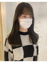 コフィー バイ メルト 吉祥寺(cofy by melt)&nbsp;【松本咲花】ブリーチなしオリーブグレージュ　透明感カラー