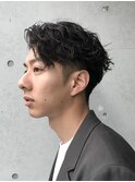 波巻きパーマスパイラルパーマツイストパーマメンズパーマ鹿児島