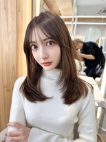 アフロートリノ(AFLOAT Leino) 大人可愛い韓国ヘア レイヤーカット ワンカール似合わせ#