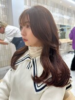 ロンドシェリ 仙台(Lond Cheri)&nbsp;クビレイヤー　ハッシュカット　似合わせカット　レッドブラウン