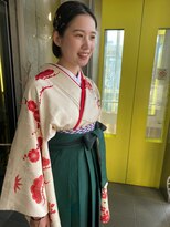 ガルボ ヘアー(garbo hair) ヘアセット卒業式結婚式パーティー10代20代