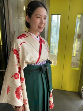 ガルボ ヘアー(garbo hair) ヘアセット卒業式結婚式パーティー10代20代