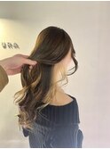 美髪/大人かわいい/こなれミディ/サンドベージュ