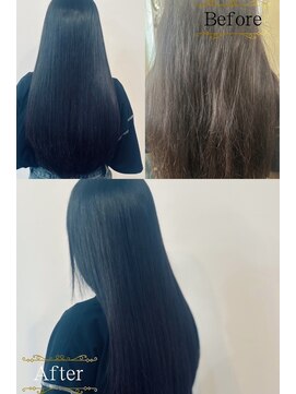 チェルモ 桜木町(CHELUMO) ブリーチ毛でも指通り抜群縮毛矯正