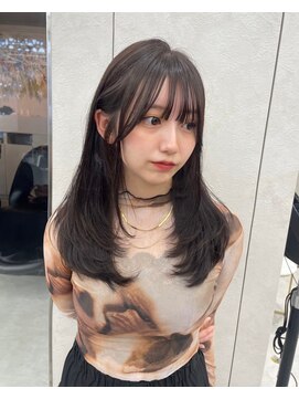 ロンドミラー 博多店(Lond Mirror) 顔周りレイヤー小顔ボブルフ/ブリーチなし透明感カラー/博多