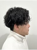 ツイストスパイラルパーマメンズカットパーマセンターパート