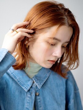 ミエル ヘア 新宿(miel hair) 透明感イルミナカラー  艶髪ミディ　【新宿】