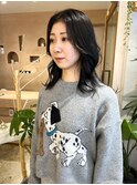 【 YUCCA 】大人可愛い20代30代40代 ミディアム/切りっぱなし