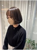 柔らか丸みボブ