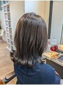 断髪式/髪質改善/外ハネボブ/ヘアカラー/くすみベージュ