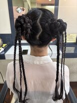 ヘッドショップパワープラス&nbsp;三つ編みお団子スタイル