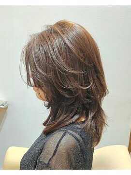 パプス 豊中曽根(Pap's) 透明感カラーとふわっと動くミディアムレイヤー