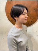 り上げショート/センターパート/ハンサムショート