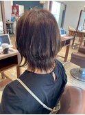 乾かすだけでまとまる◎レイヤーショートボブ/くびれ/外ハネ