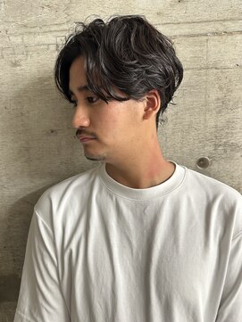 サイン メンズ 渋谷(SIGN men's) フェザーパーマ/ニュアンスパーマ/センターパート/カルマヘア