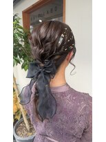 ヘアーラボ ハチ(HAIR LABO HACHI)&nbsp;チュールリボン編みおろし